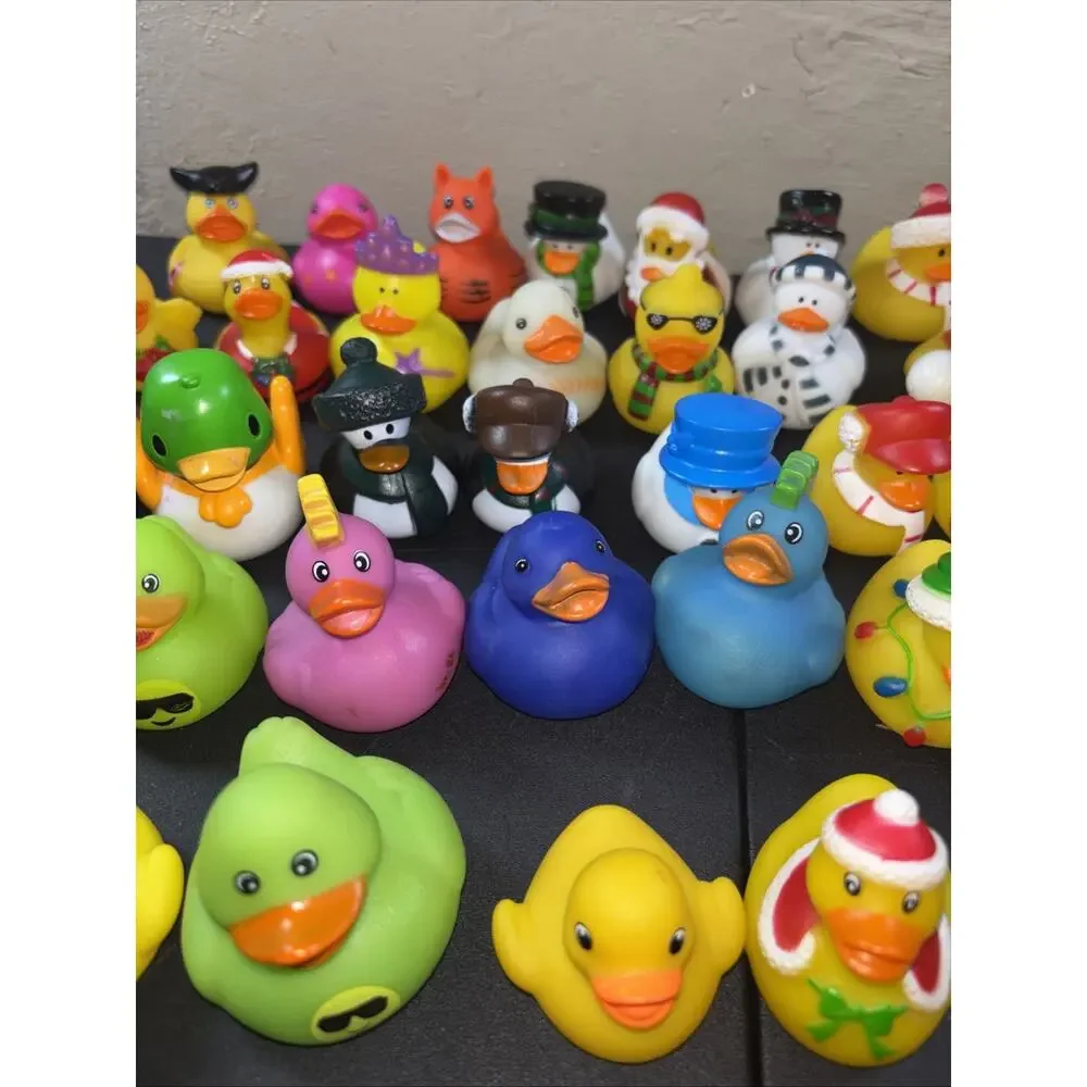 32 Rubber Ducks Assorted Costumes Themes Holidays Jeep Bath Floaters 2+